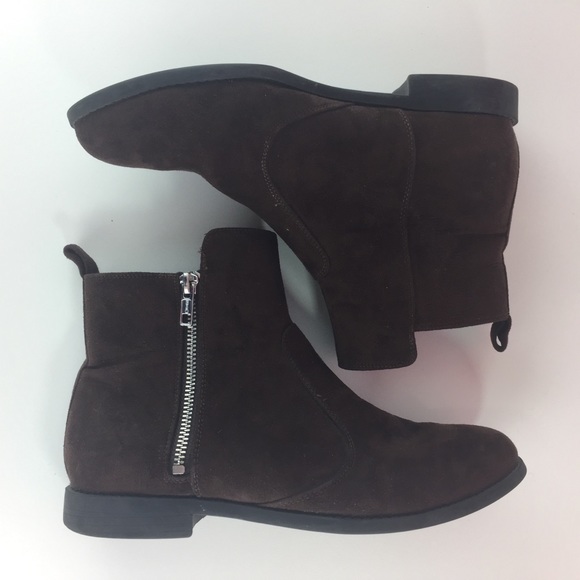 H&M faux suede ankle boots size US 7 - Picture 7 of 8